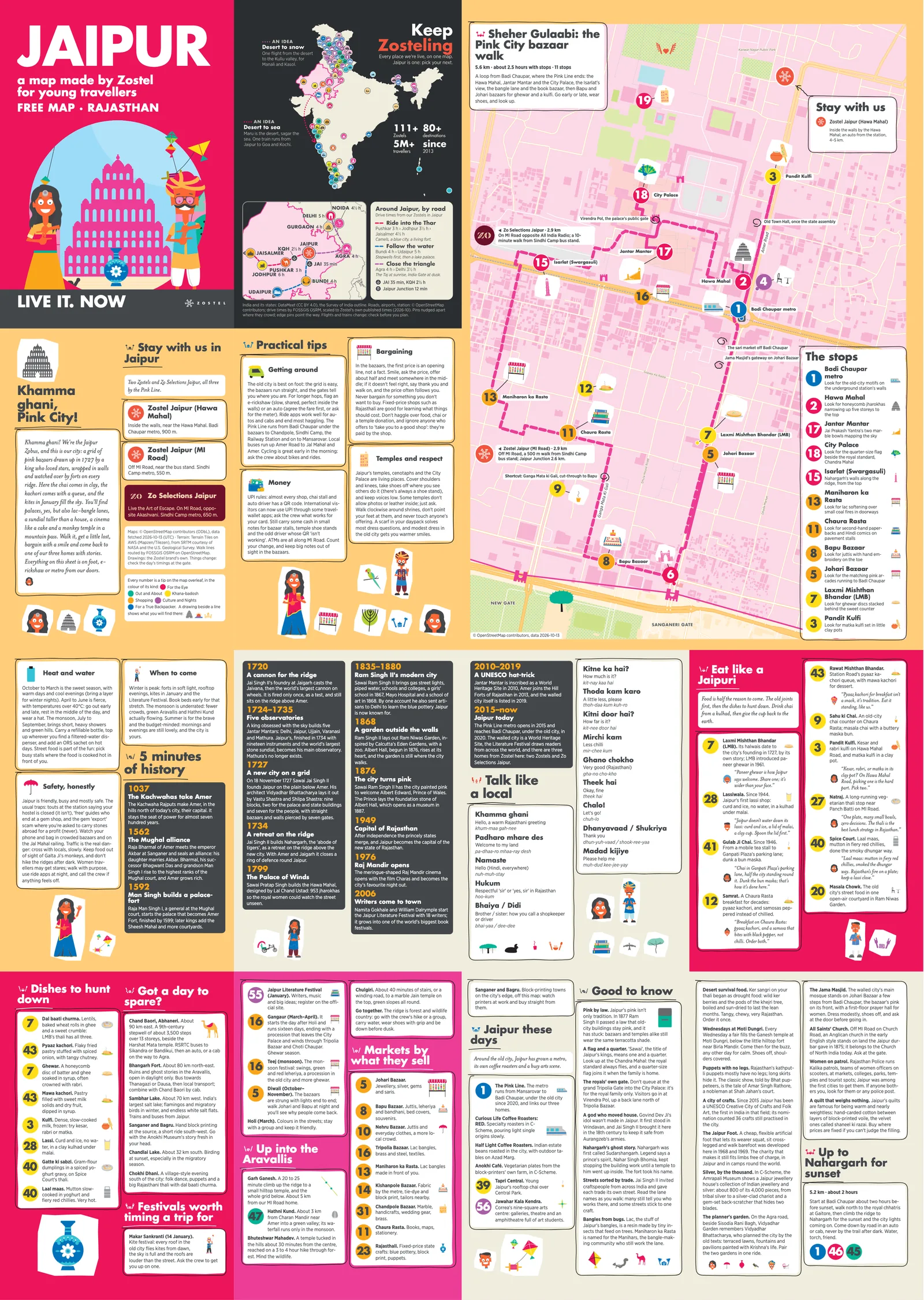 The Jaipur city guide: the cover, history, words to know, walks and quests