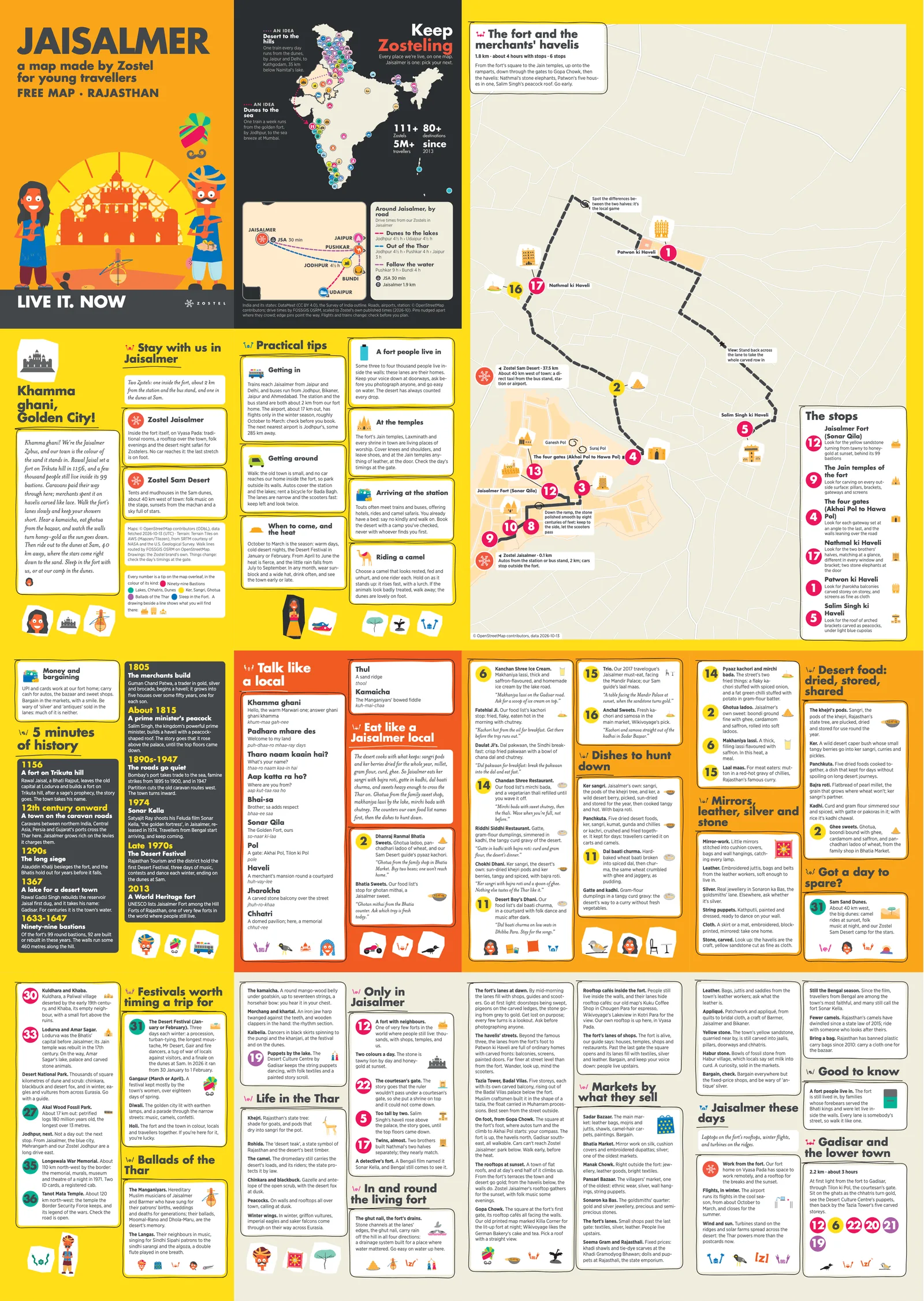 The Jaisalmer city guide: the cover, history, words to know, walks and quests