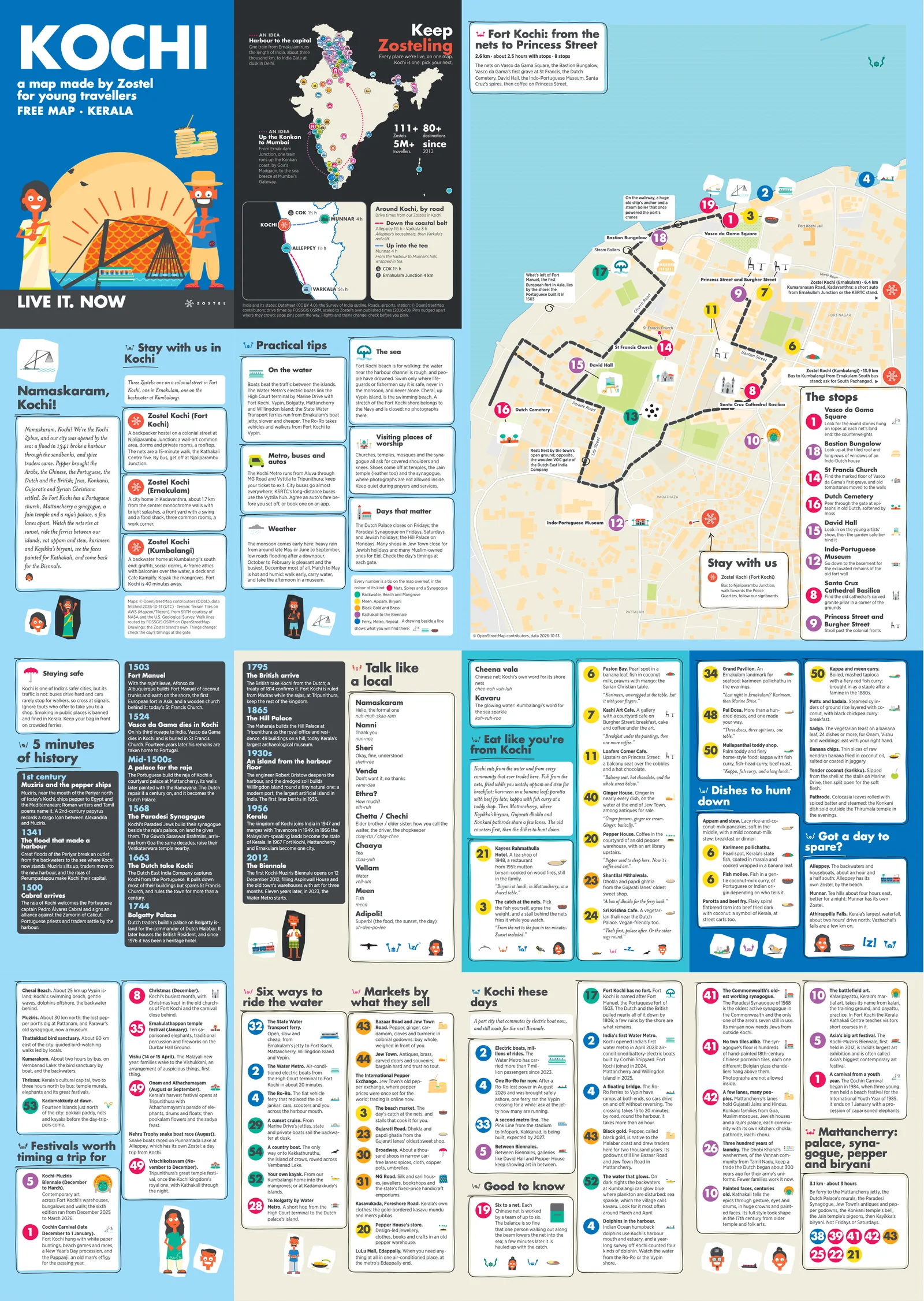 The Kochi city guide: the cover, history, words to know, walks and quests
