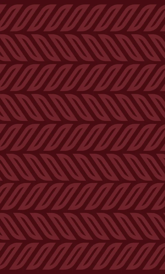 The leaf herringbone in one tone on plum