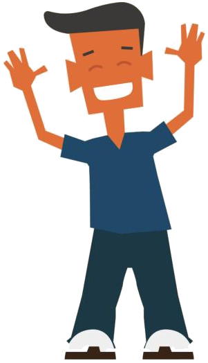 Zobu with both arms up — the z/ pose